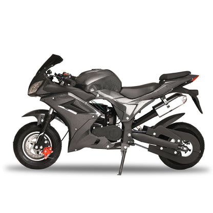 AQQW 49cc Gas Mini Motorcycle for Adults & Kids, 4-Stroke Mini Bikes, Gas Mini Dirt Bikes Ride on Toys, Max Load 441Lbs, Best Gifts for Kids