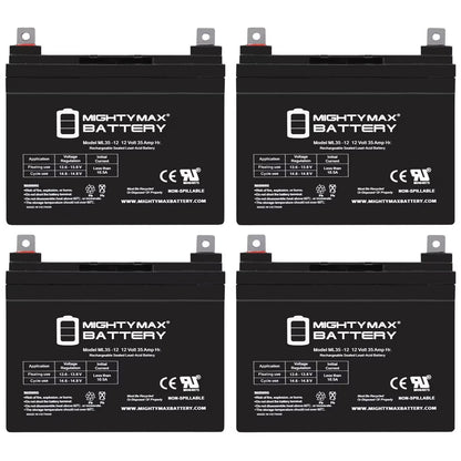 ML35-12 - 12V 35AH Battery for Pride Jazzy Select Electric Wheelchair - 2 Pack