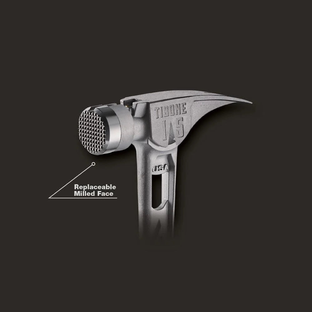 Stiletto TIB15MC 15-oz TIBONE Titanium Hammer Milled Face with Curved Handle