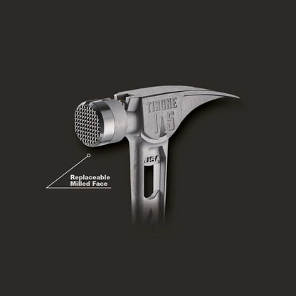 Stiletto TIB15MC 15-oz TIBONE Titanium Hammer Milled Face with Curved Handle