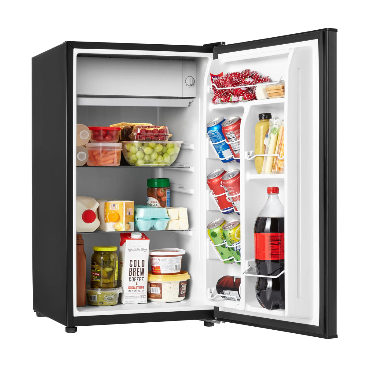 (3 pack) Galanz 3.3 Cu ft One Door Mini Fridge, Black Estar, New