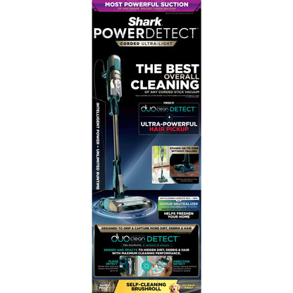 Shark POWERDETECT Corded Stick Vacuum, DuoClean & Odor Neutralizer Technology