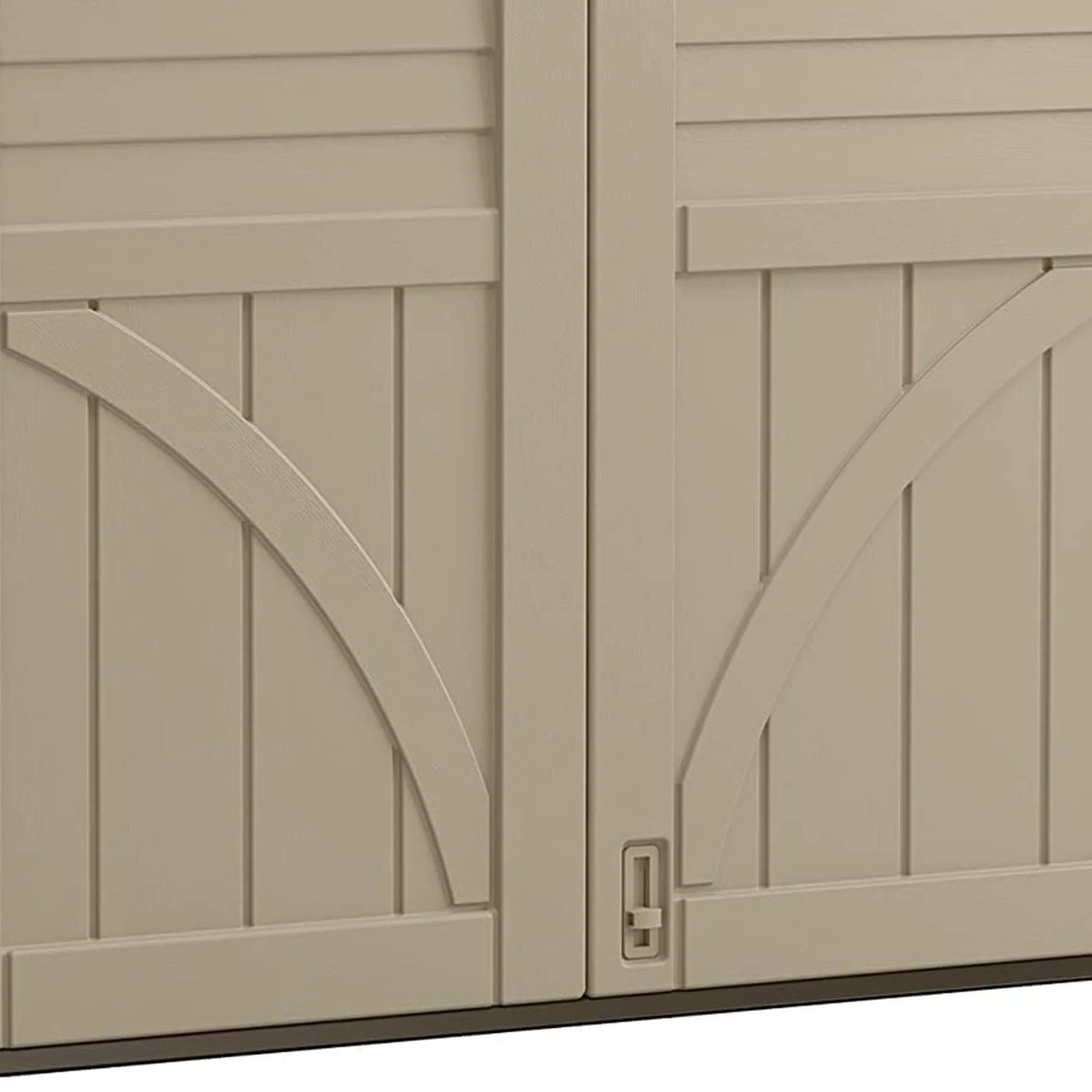 Suncast 34 cu. ft. All-Weather Resin Horizontal Outdoor Storage Shed, Taupe