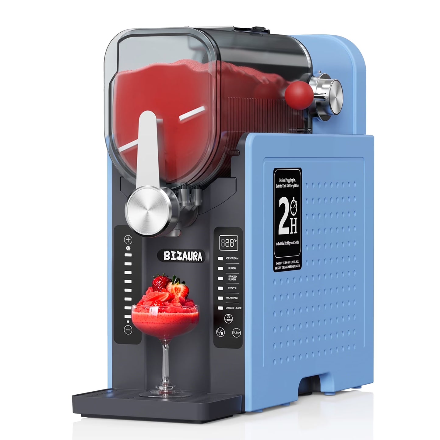 BIZAURA Slushie Machine, Slushy Machine for Home No Ice Need, Professional Frozen Drink Maker, 6 Presets for Milkshakes, Frapp��s, Slush, Ice Cream