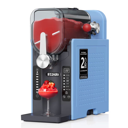 BIZAURA Slushie Machine, Slushy Machine for Home No Ice Need, Professional Frozen Drink Maker, 6 Presets for Milkshakes, Frapp��s, Slush, Ice Cream