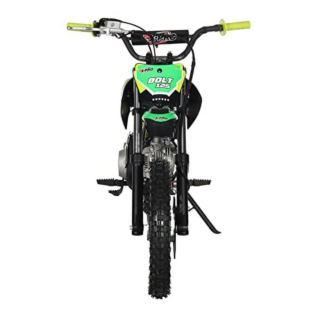 X-Pro Brand New Bolt 125cc Gas Pit Dirt Bike, Automatic Transmission E-Start 14"/12" Tires