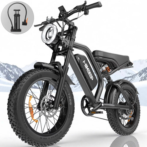 Electric Bike for Adults 20" Fat Tire, Max 32MPH Ebike, 1500W Peak E-Mountain Bike 48V 15Ah UL2849