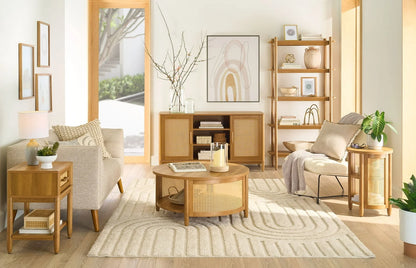 Better Homes & Gardens Springwood 5 Shelf Bookcase with Solid Wood Frame, Light Honey Finish
