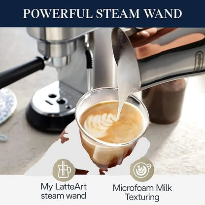 De'Longhi Dedica Arte 15-Bar, 2-Cup Metal Espresso Machine