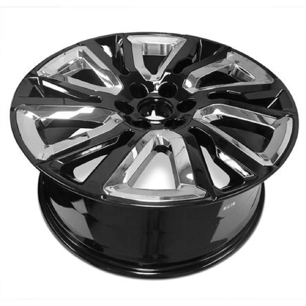 Wheel Rim for 1999-2022 Chevy Silverado 1500 22 in Silver Aluminum Rim Direct Fit