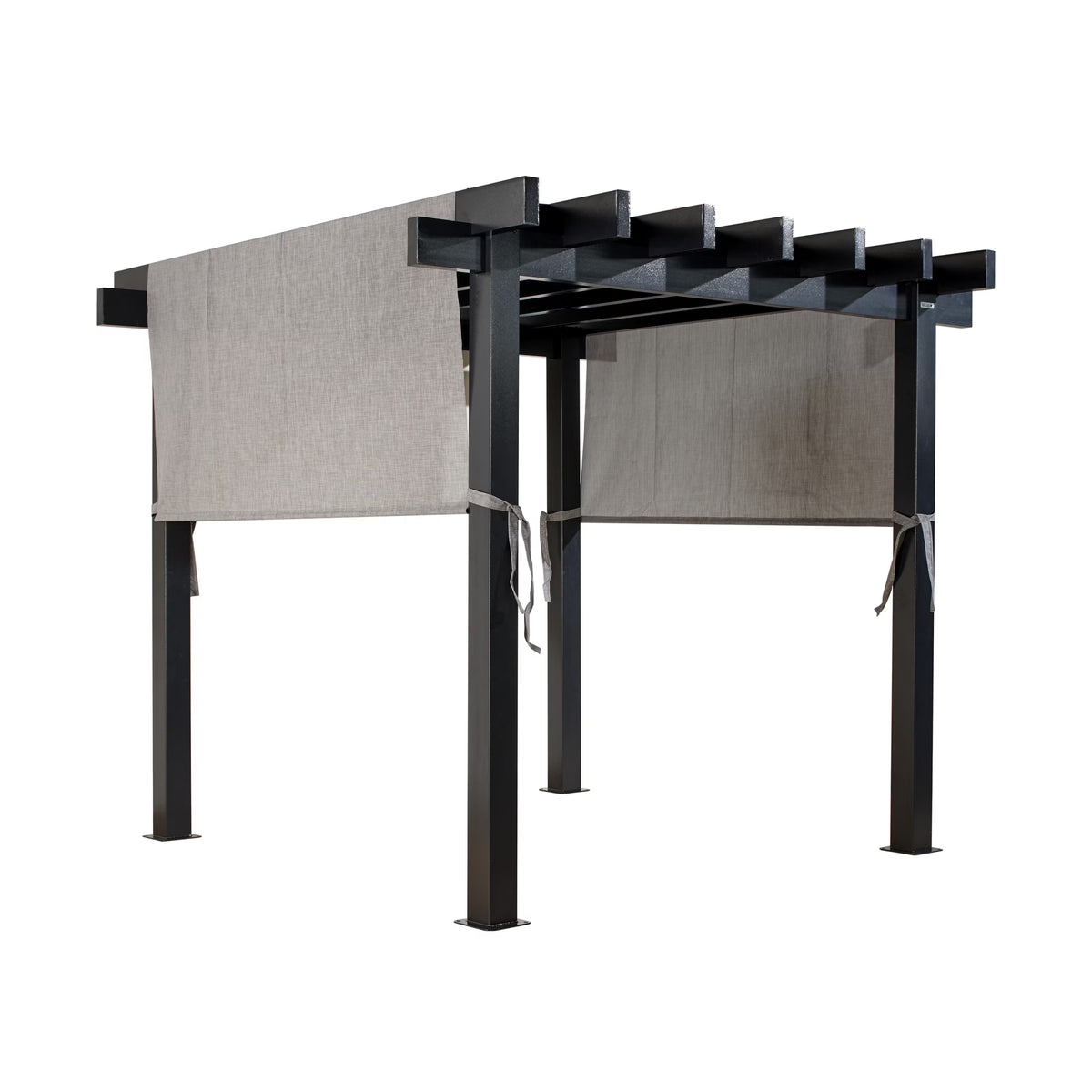 Sojag Outdoor 10' x 10' Yamba Pergola Square Shaped Gazebo, Dark Grey