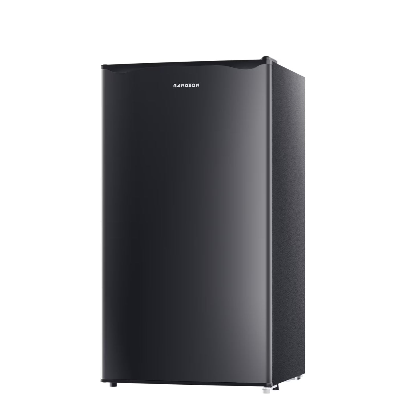 BANGSON 3.2 Cu.Ft. Mini Fridge, Compact Refrigerator with Reversible Door, Silver