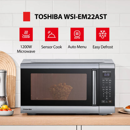 Toshiba 2.2 cu. ft. 24.4'' Microwave Oven in Stainless Steel