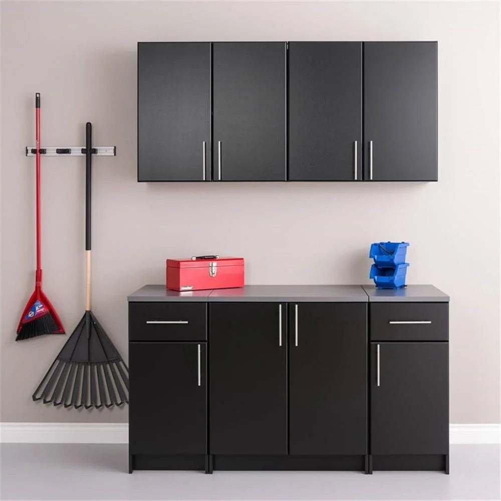 Home Square 2 Piece Wood Wall Cabinet Set in White