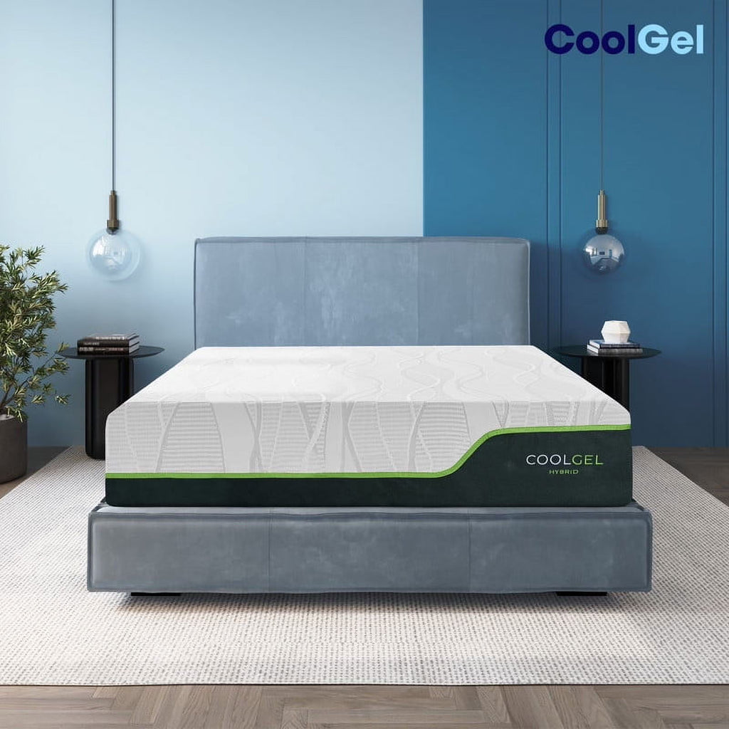 Cool Gel 14" Full Medium Tight Top Hybrid Mattress with Hypoallergenic Antimicrobial Cover