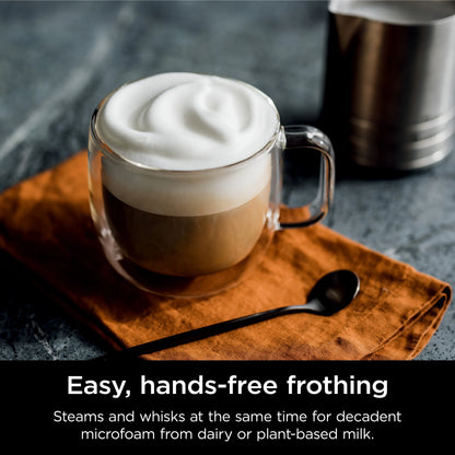 Ninja Luxe Cafe Premier Series, Stainless Steel Espresso Machine and Drip Coffee Maker with integrated Coffee Grinder and Milk Frother, ES601