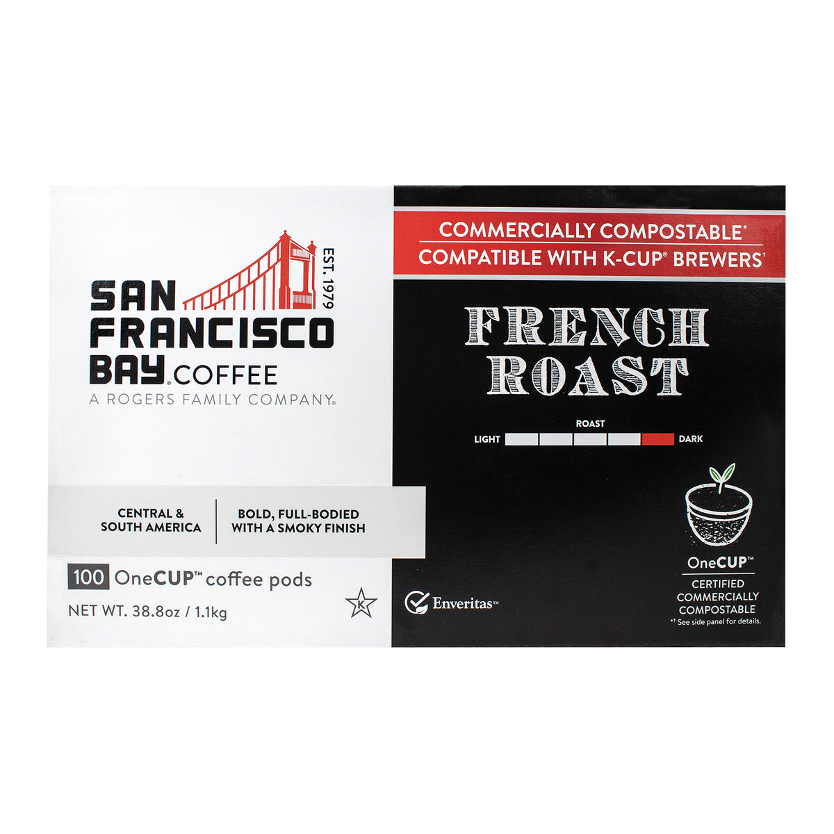 San Francisco Bay Coffee French Roast OneCup, 100-count