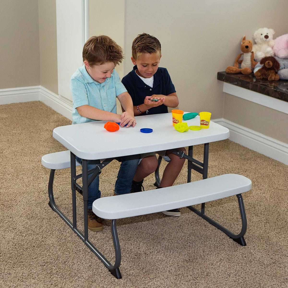 Lifetime Children's Picnic Table , White Granite (60239)