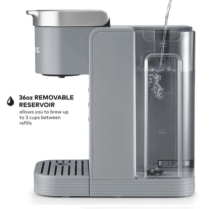 Keurig K-Iced Essentials Iced and Hot Single-Serve K-Cup Pod Coffee Maker, White