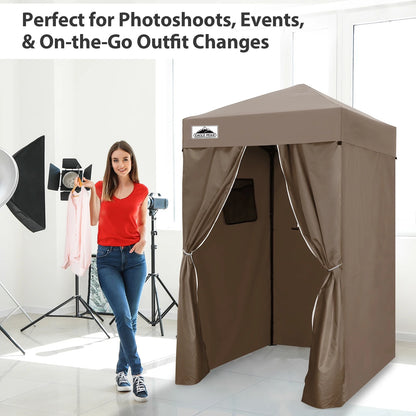 EAGLE PEAK Flex Ultra Compact 4 ft x 4 ft Pop-up Changing Room Canopy, Portable Privacy Cabana