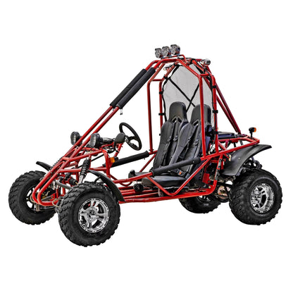 Massimo GKA 200 169cc EFI Adult Go Kart with 10HP Engine, 2WD Off-Road Go Cart, Dual Seats, Red