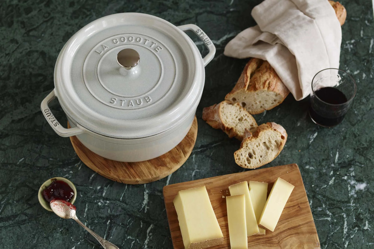 Staub Cast Iron 2.75-qt Round Cocotte - Basil