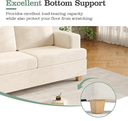 Techmilly Sofa,Comfort Modern Sofa,Extra Deep Seat,3 Seater,Living Room Apartment Lounge Sofa, Corduroy