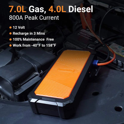 Autowit SuperCap 2 Battery-Less Portable Car Jump Starter with Carrying Case Bulit-in Supercapacitor