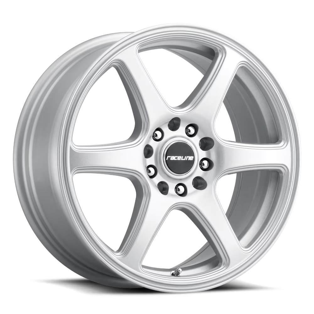 Raceline 146S-MATRIX 15" Cast Aluminum Wheel, MATRIX SILVER 15X7 4X100/4X108 +40mm