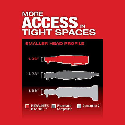 M12 FUEL 12V Lithium-Ion Brushless Cordless 3/8 in. Ratchet with M12 2.0Ah Battery