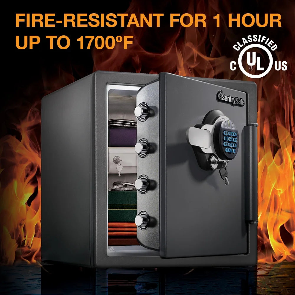 SentrySafe SFW123GDC Fire-Resistant Safe and Water-Resistant Safe with Digital Keypad 1.23 Cu. ft.