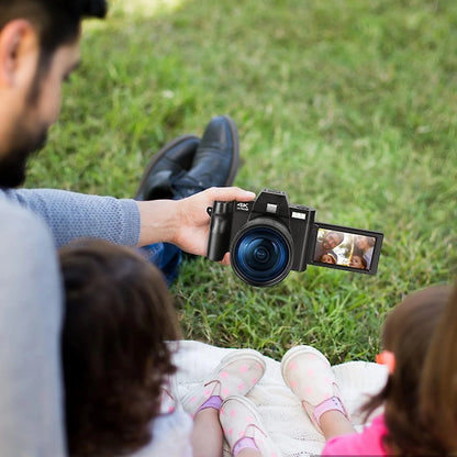 NBD Digital Camera 4K Ultra HD 48MP All-in-One Vlogging Camera with Wide Angle Lens, Digital Zoom 16x and 3" Screen
