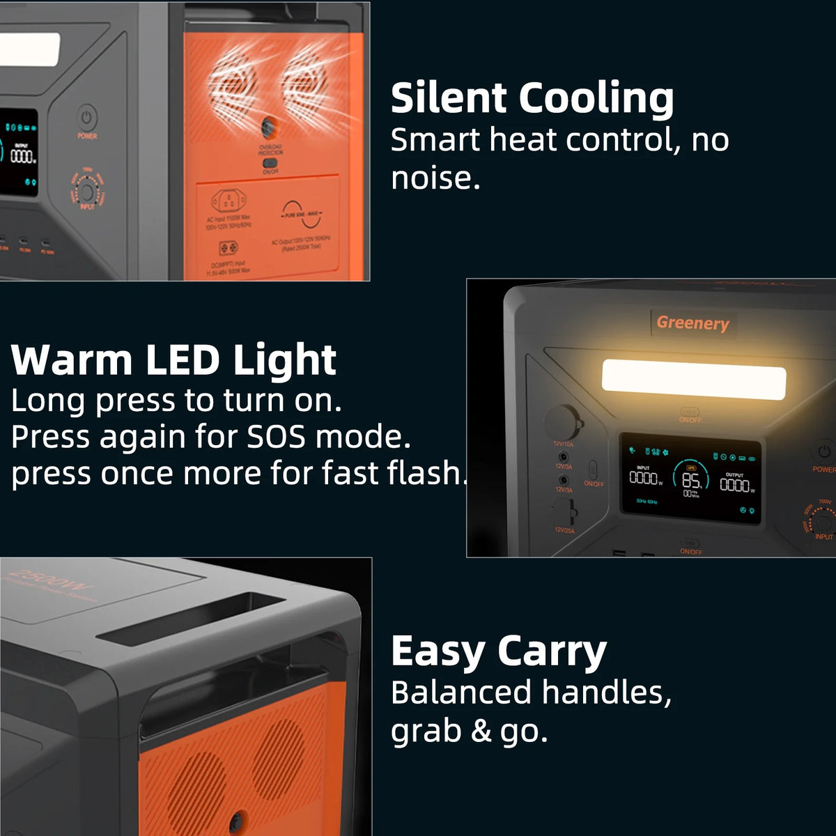 Solarplay 2400W(4800W Peak) Solar Generator, with 400W Solar Panel,2160Wh Portable LiFePO4 Battery Power Station for Camping Home Backup RV