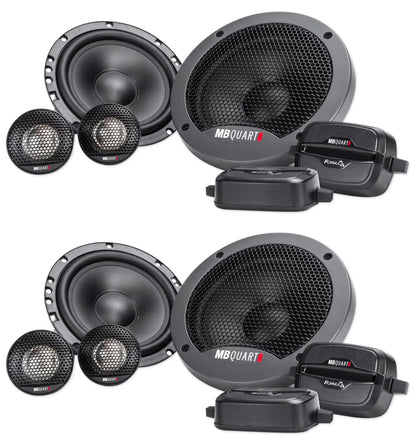 (2) Pairs MB QUART FSB216 6.5" 280 Watt Car Audio Component Speakers