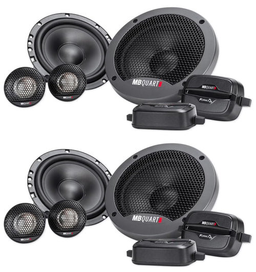 (2) Pairs MB QUART FSB216 6.5" 280 Watt Car Audio Component Speakers