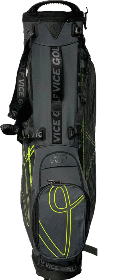 Vice Golf Smart Stand Bag Black/Neon Red