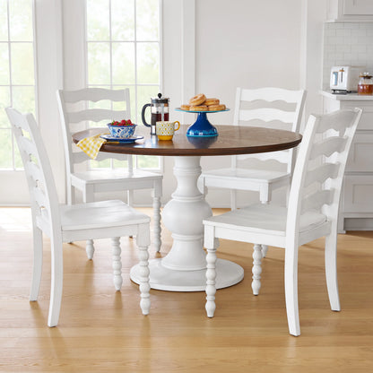 Pioneer Woman Harper Solid Wood Dining Chairs, 2 Pack, White