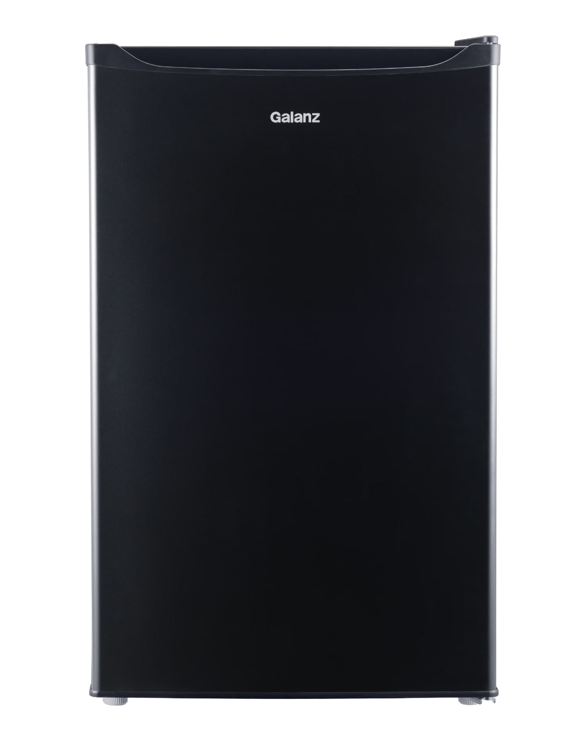 Galanz 4.3 Cu ft Single Door Mini Fridge, Stainless Steel Look, New, Width 19.12"