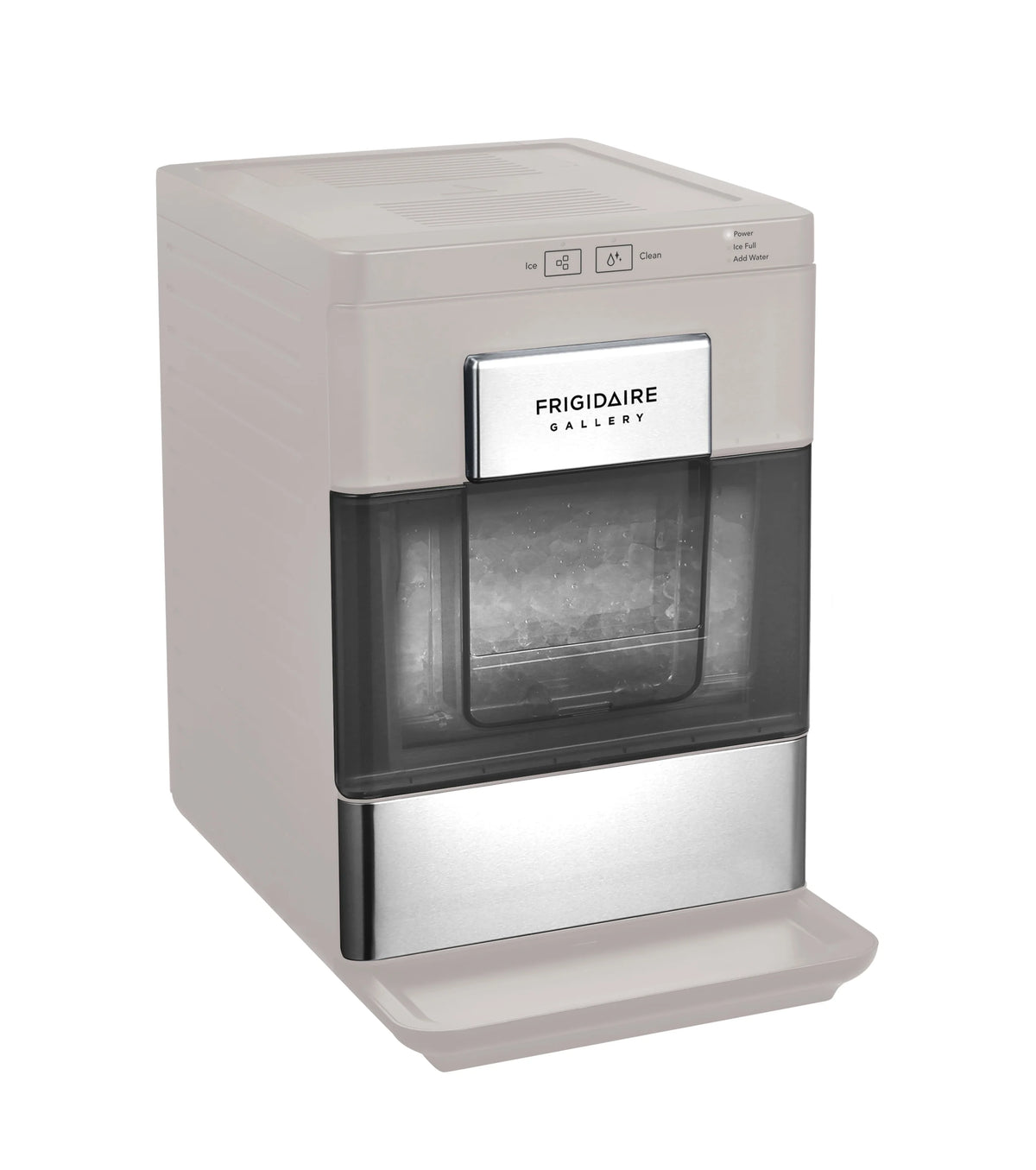 Frigidaire Gallery 33 lbs. Touchscreen Nugget Ice Maker - Stainless Steel Accent, EFIC220, Black