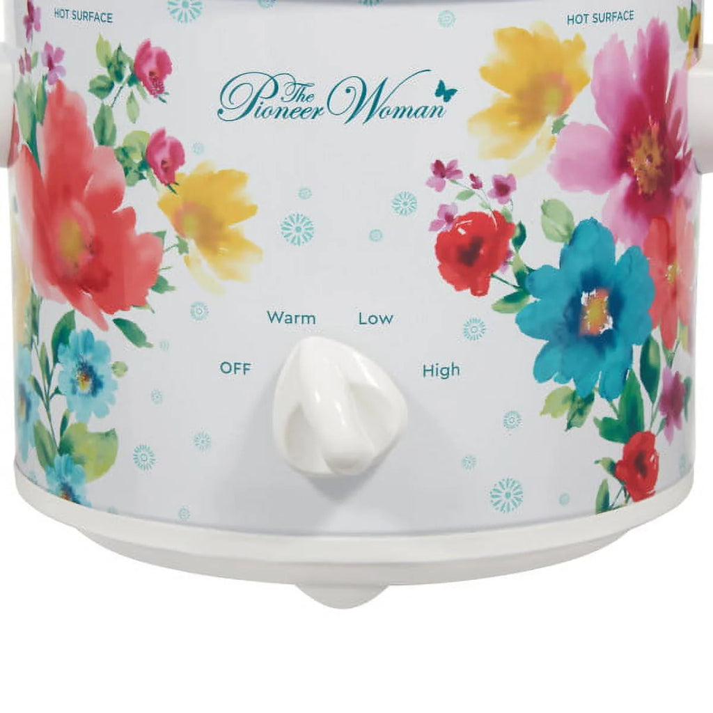 The Pioneer Woman Slow Cooker 1.5 Quart Twin Pack, Breezy Blossom and Teal Gingham, 33018