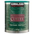 Kirkland Signature Decaffeinated Coffee, Dark Roast, 3 lbs
