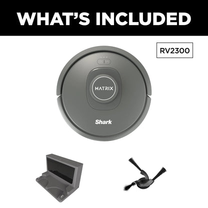Shark Matrix Robot Vacuum, Carpets & Hard Floors, Precision Home Mapping, Perfect for Pet Hair, Wi-Fi, RV2300