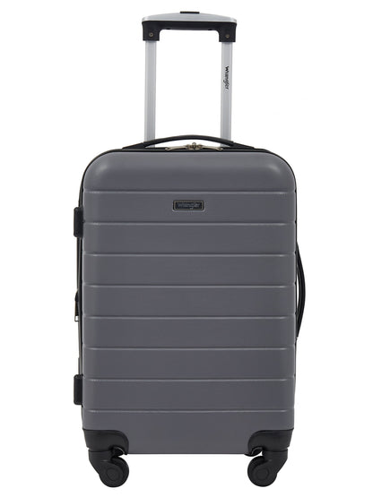 Wrangler 3 Piece Luggage Set with Cup Holder and USB Port, Olive Green
