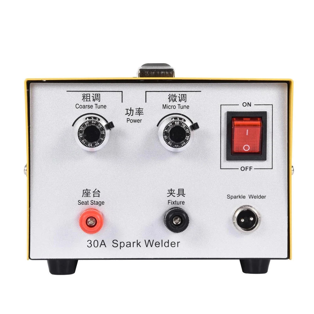 WZTO Automatic Spot Welder Pulse Argon Arc Welding Machine Jewelry Welder 110V Spot Welder for Jewelry Welding Jewelry Repair Tool 30A,300W