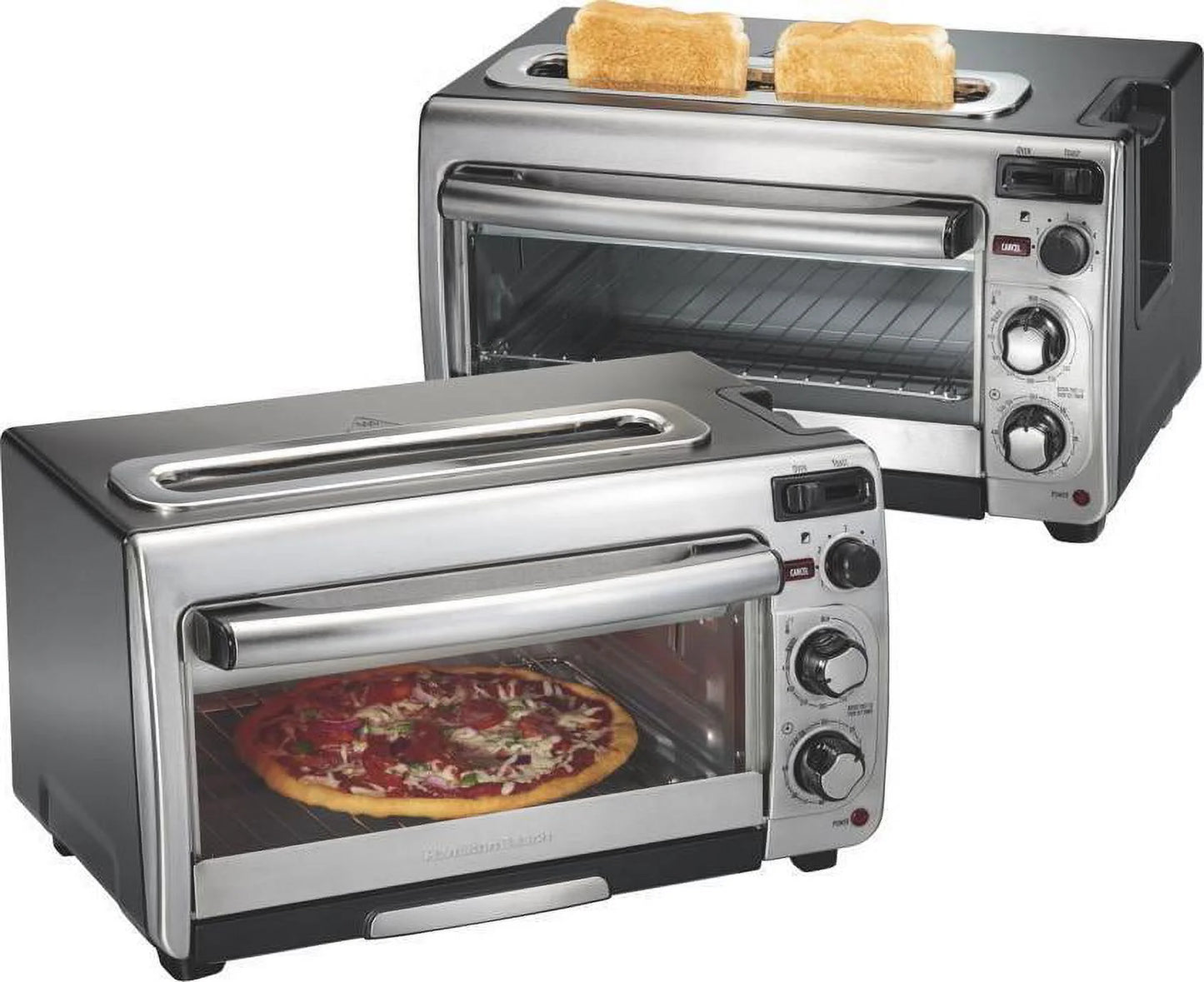 Hamilton Beach 2-in-1 Countertop Oven and Toaster Combination, Stainless Steel