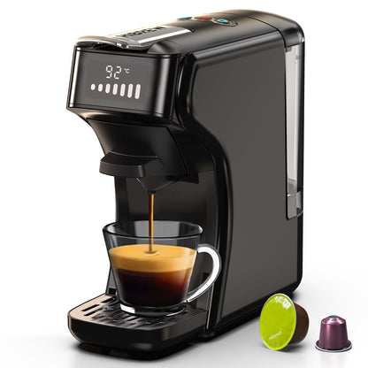 HiBREW 6in1 Pods Coffee Machine Multiple Espresso Cafetera Cappuccino Coffee Maker H1B Beige