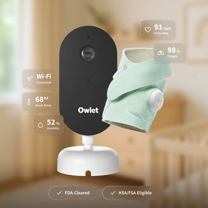 Owlet Dream Duo (3rd Gen) �C FDA-Cleared, All-in-One Smart Baby Monitoring with Sock & 2K HD Cam