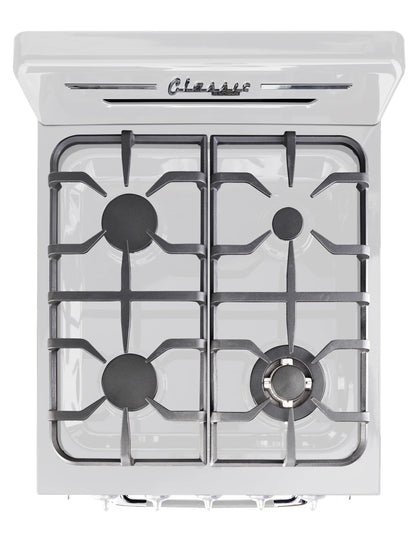 Unique Classic Retro 24" 2.9 cu/ft Freestanding Gas Range with Convection Oven and Sealed Burners