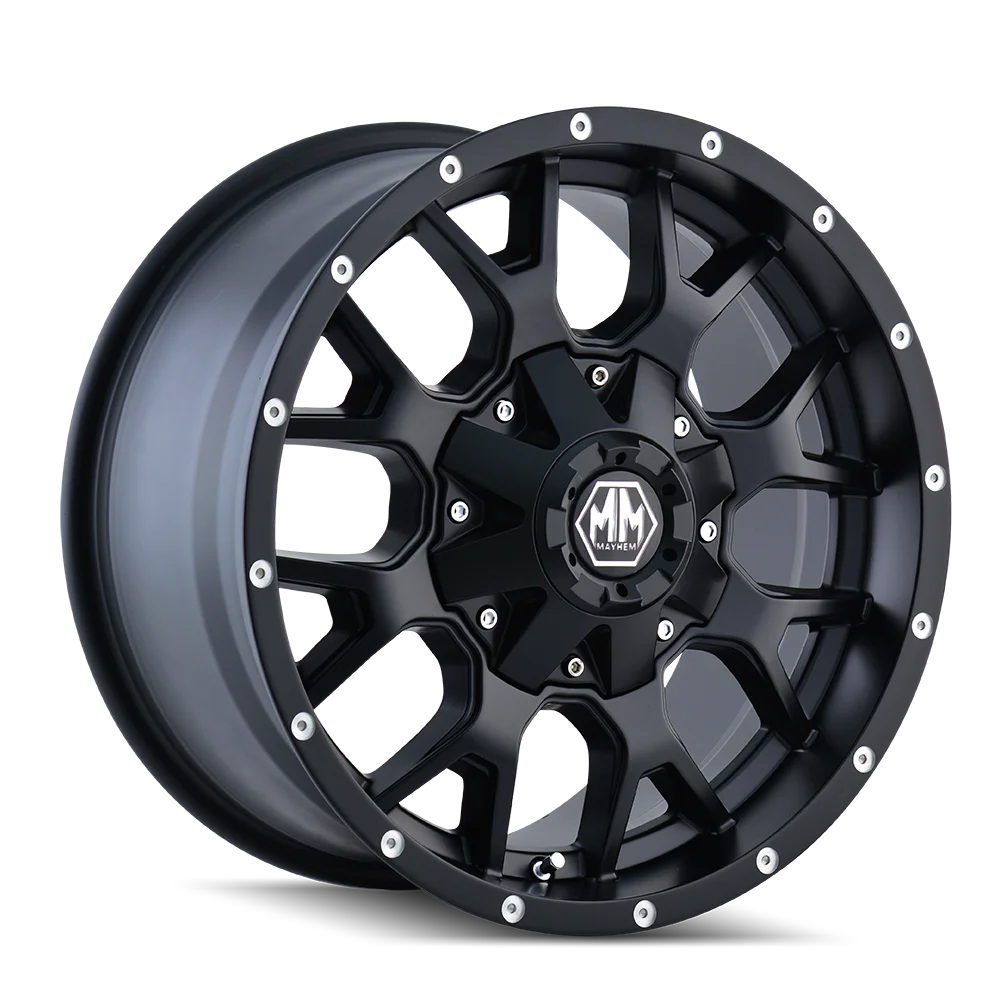 Mayhem Warrior-8015 20X9 6X135/6X139.7 18Et 106Cb Matte Black