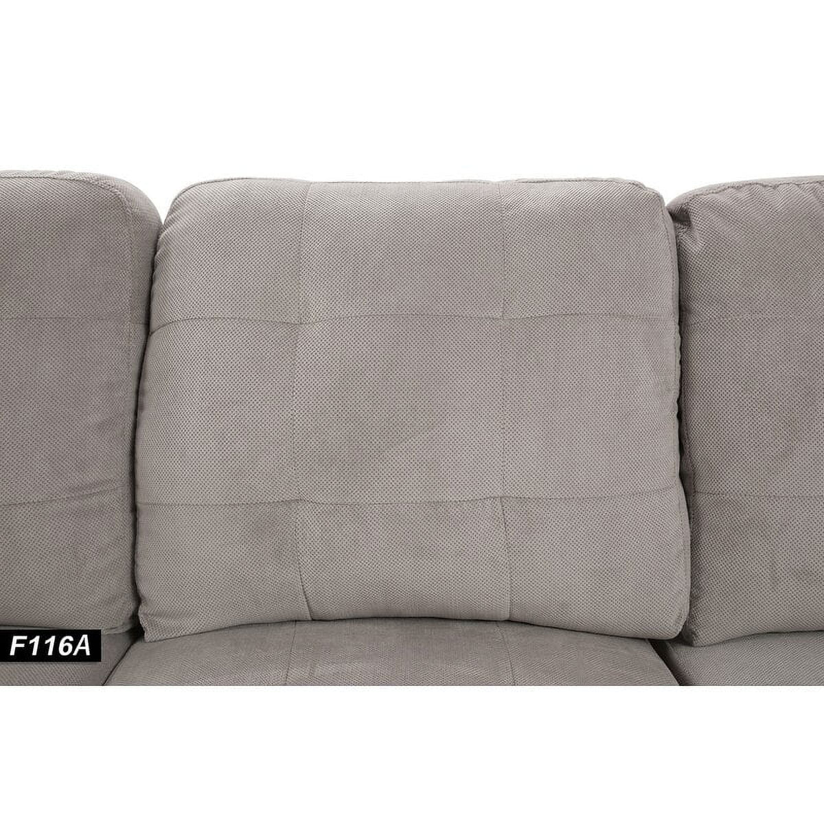 Harlee 112" Wide Corner Sectional with Ottoman